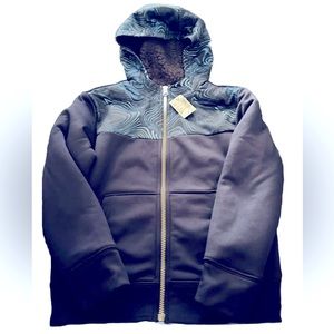 NWT The Children’s Place Warm Fuzzy Dark Blue Zip Up Hoodie Size S (5/6)